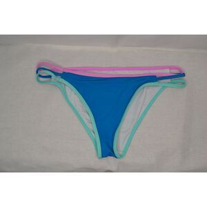 Victoria's Secret Women's Small Blue Strappy Cheeky Bikini Bottom